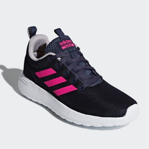 Adidas Women Cloudfoam CF Lite Racer Blue/Pink - Picture 5 of 8